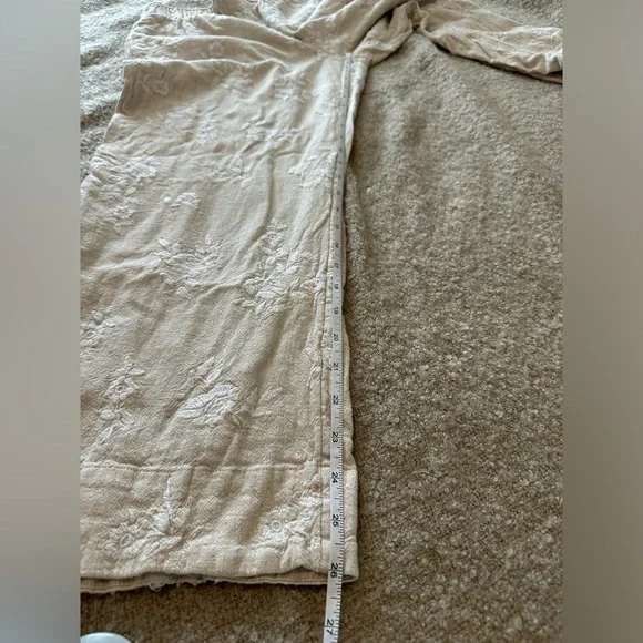 Abercrombie linen embroidered pants - Picture 3 of 7